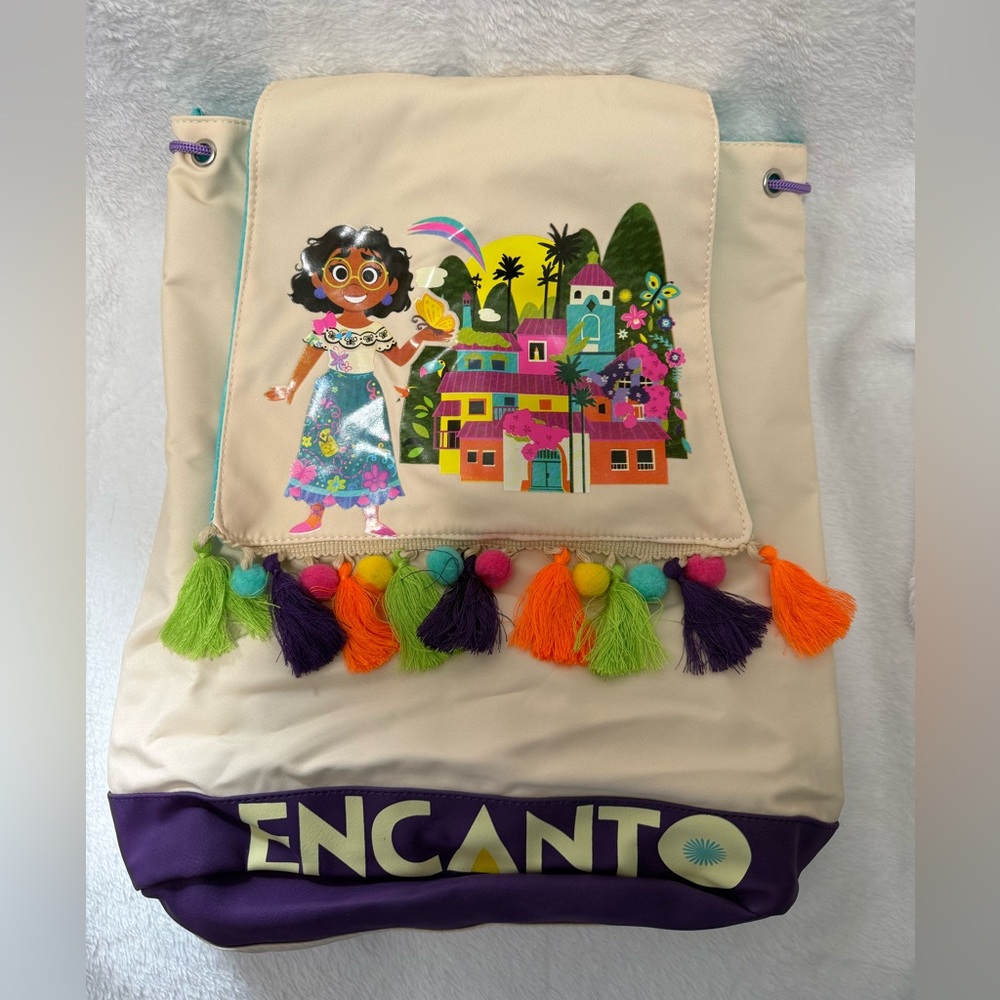 Disney Encanto Cream and Purple Backpack